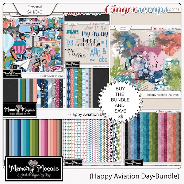 Happy Aviation Day Bundle by Memory Mosaic