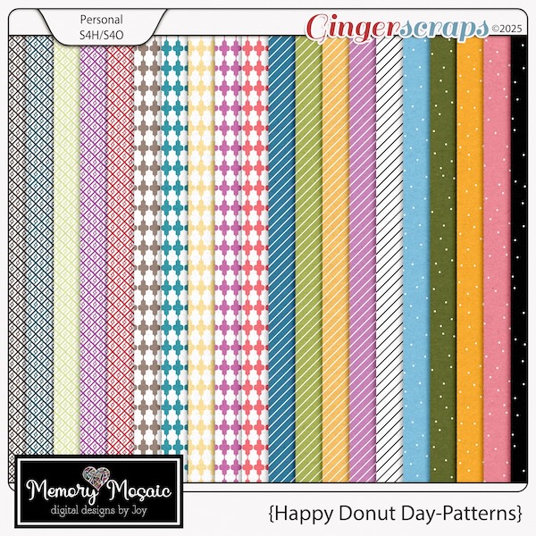 Happy Donut Day-Patterns by Memory Mosaic