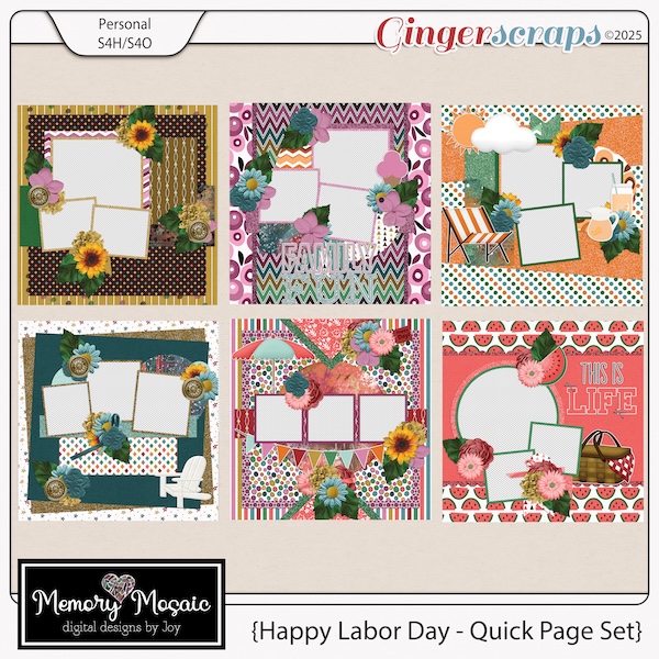 Happy Labor Day - Quick Page Set by Memory Mosaic
