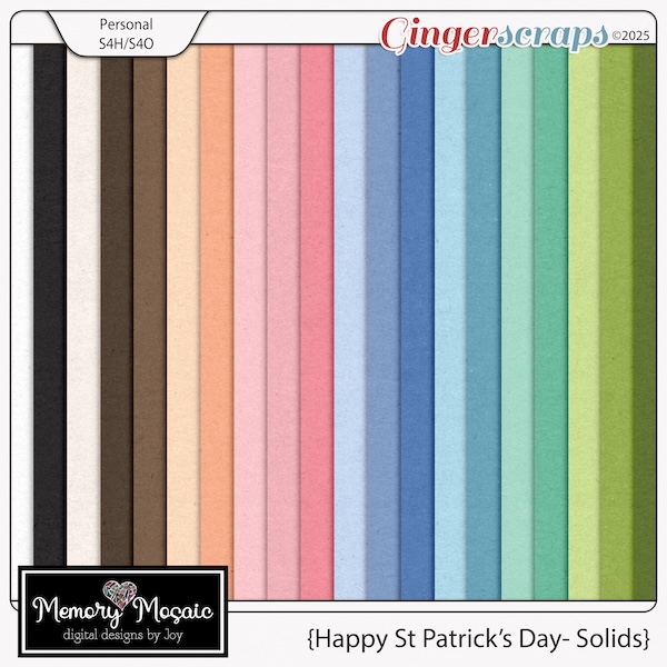 Happy St Patrick's Day-Solids by Memory Mosaic