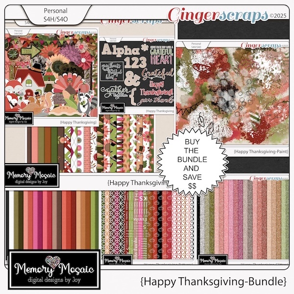 Happy Thanksgiving Bundle by Memory Mosaic