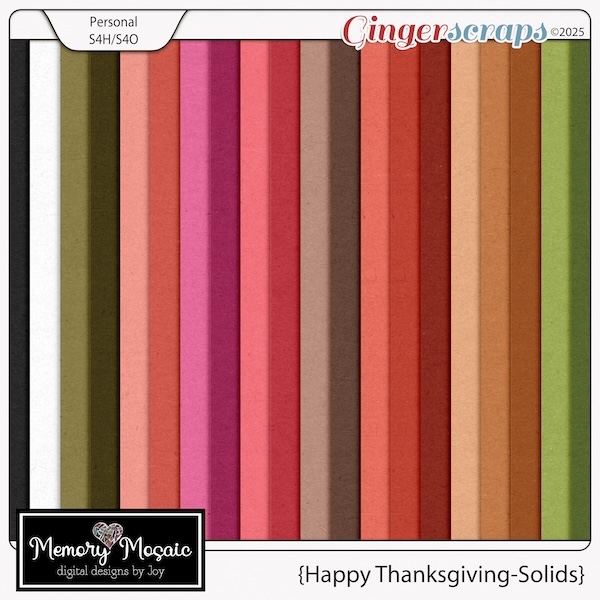 Happy Thanksgiving Solids by Memory Mosaic