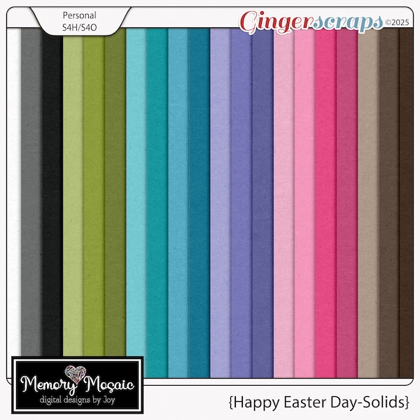 Happy Easter Day-Solids by Memory Mosaic