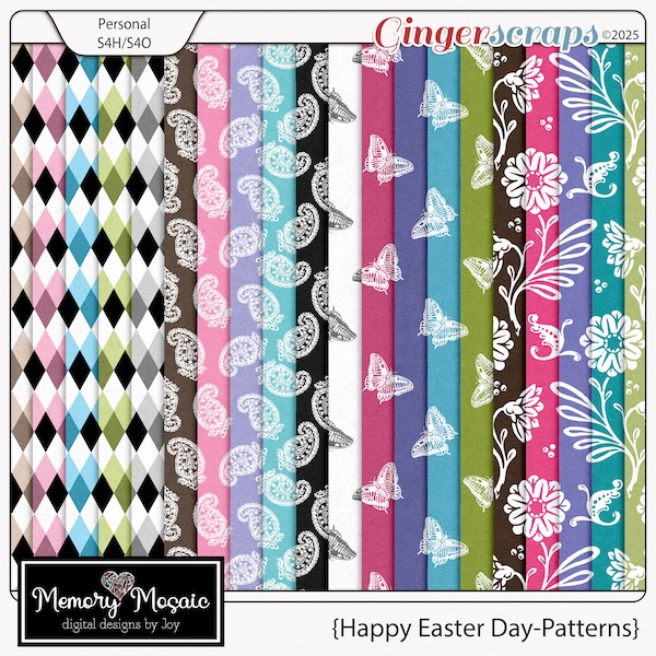 Happy Easter Day-Patterns by Memory Mosaic