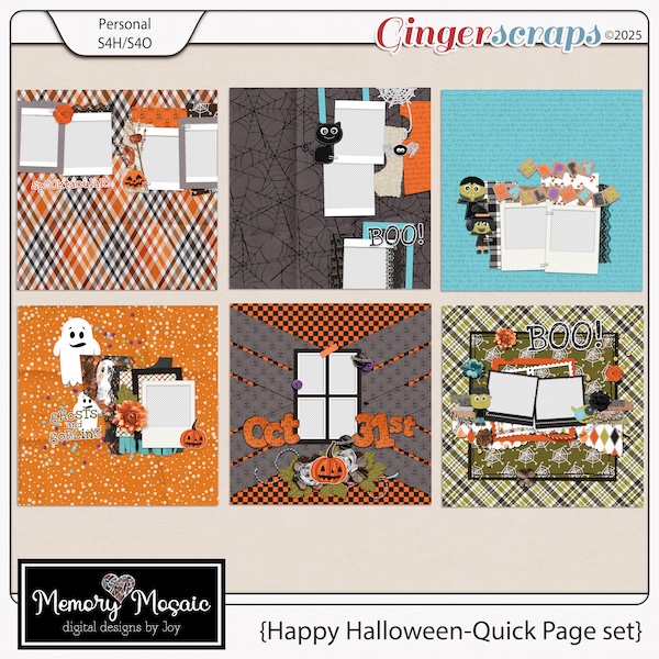 Happy Halloween Quick Page Set by Memory Mosaic
