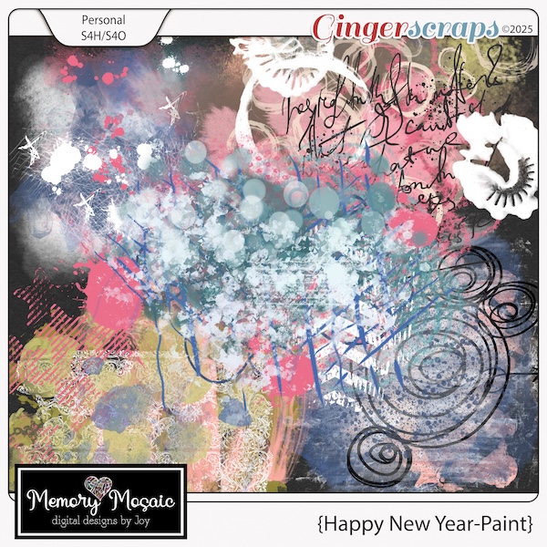 Happy New Year - Paint by Memory Mosaic