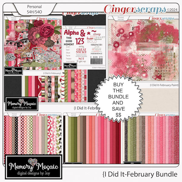 I Did It-February Bundle by Memory Mosaic