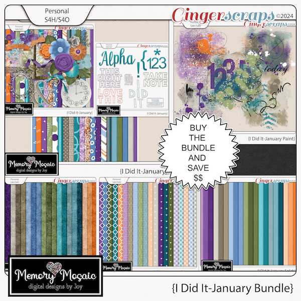 I Did It-January Bundle by Memory Mosaic