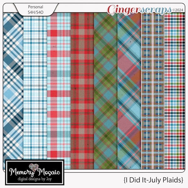 I Did It-July Plaids by Memory Mosaic