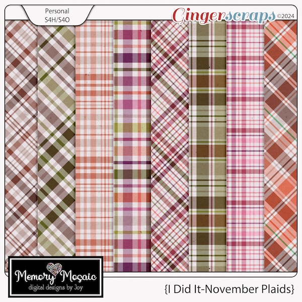 I Did It-November Plaids by Memory Mosaic