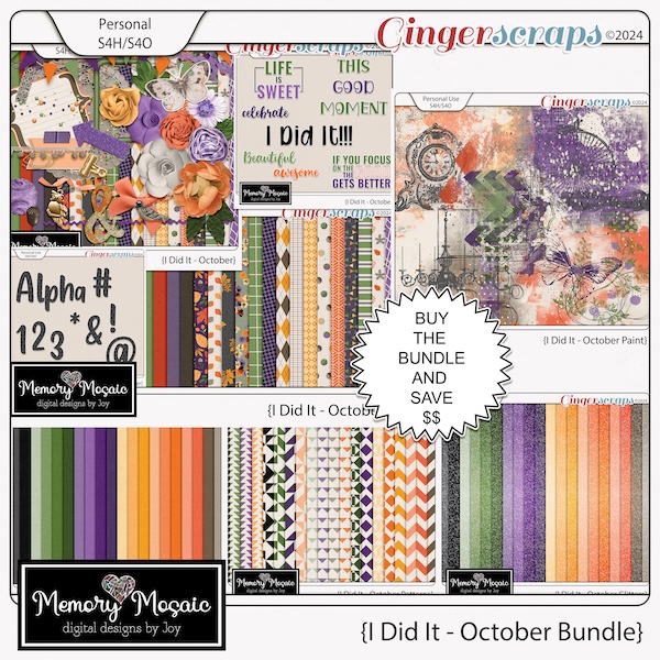 I Did It-October Bundle by Memory Mosaic
