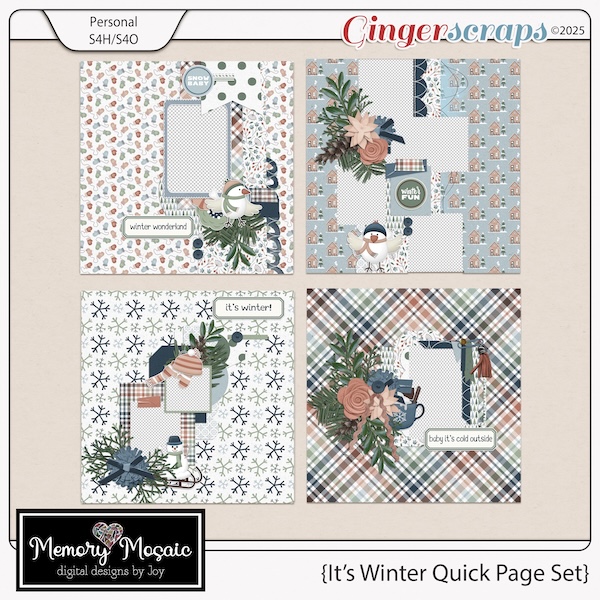 It's Winter Quick Page Set by Memory Mosaic