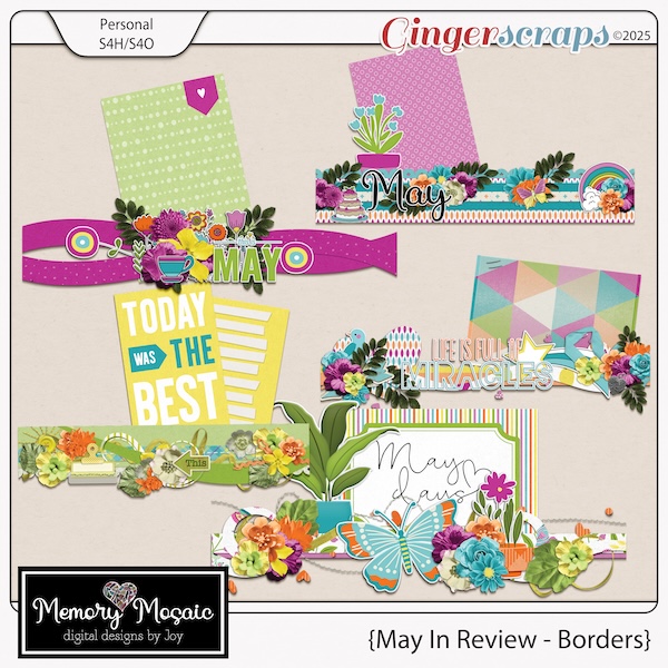 May In Review Borders by Memory Mosaic