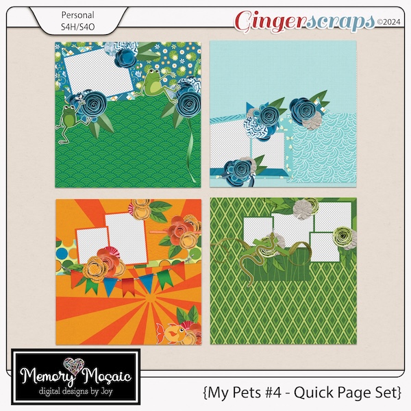 My Pets #4 - Quick Page Set by Memory Mosaic