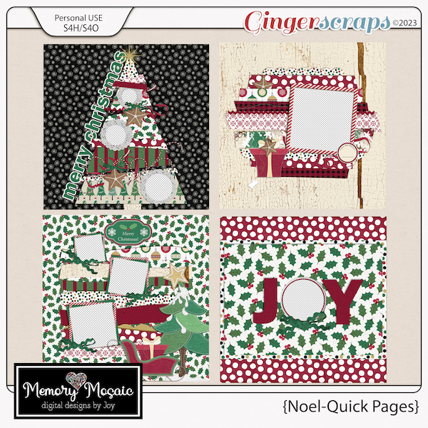 Noel Quick Page Set by Memory Mosaic