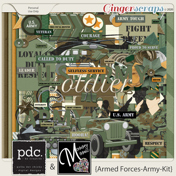 Armed Forces-Army-Kit by Memory Mosaic and Polka Dot Chicks