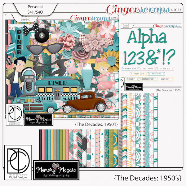 The Decades: 1950's by Memory Mosaic & Polka Dot Chicks
