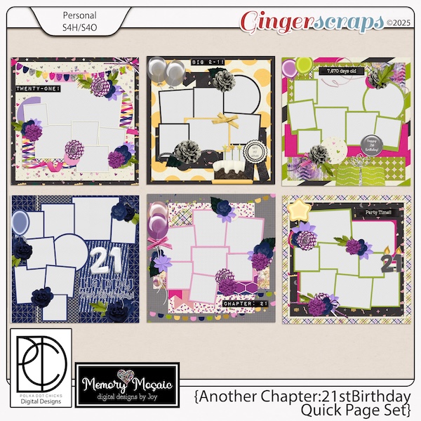 Another Chapter: 21st Birthday QPset by Memory Mosaic & Polka Dot Chicks