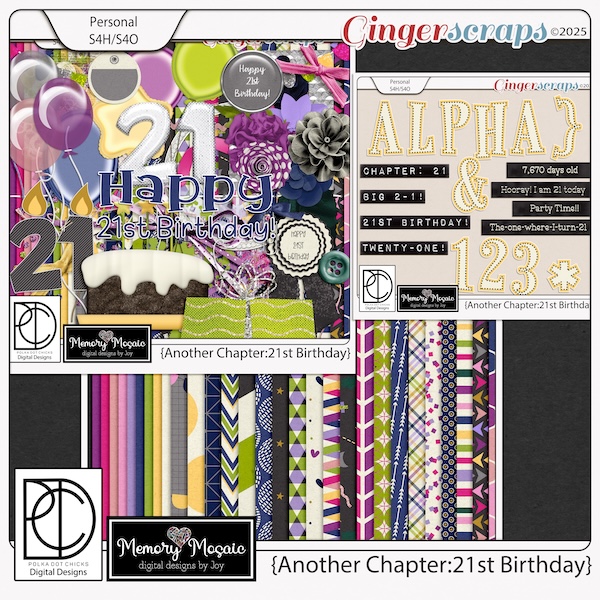 Another Chapter: 21st Birthday by Memory Mosaic & Polka Dot Chicks
