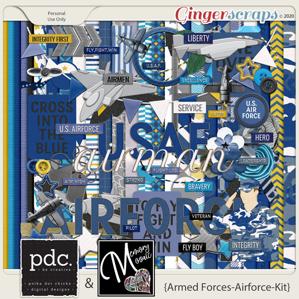 Armed Forces-Airforce-Kit by Memory Mosaic and Polka Dot Chicks