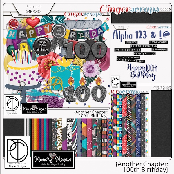 Another Chapter: 100th Birthday by Memory Mosaic & Polka Dot Chicks
