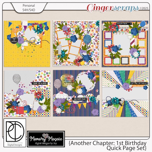 Another Chapter: 1st Birthday QP set by Memory Mosaic & Polka Dot Chicks