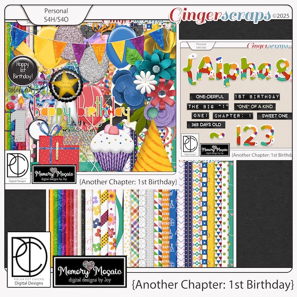 Another Chapter: 1st Birthday by Memory Mosaic & Polka Dot Chicks