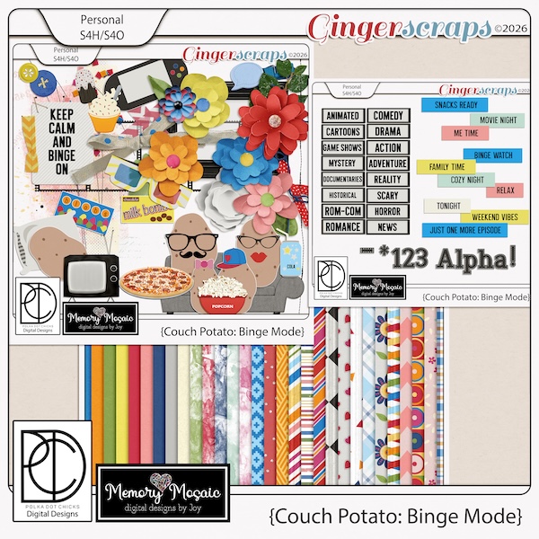 Couch Potato: Binge Mode by Memory Mosaic & Polka Dot Chicks