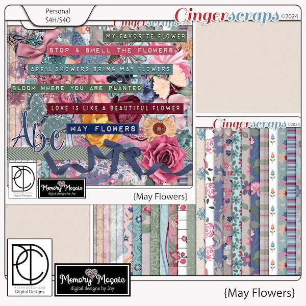 May Flowers by Memory Mosaic & Polka Dot Chicks