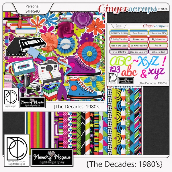 The Decades: 1980's by Memory Mosaic & Polka Dot Chicks