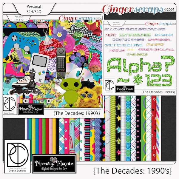 The Decades: 1990's by Memory Mosaic & Polka Dot Chicks