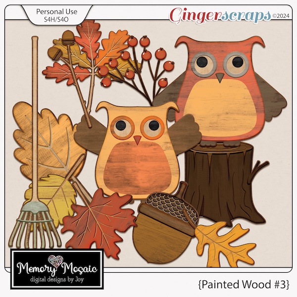Painted Wood #3 by Memory Mosaic 