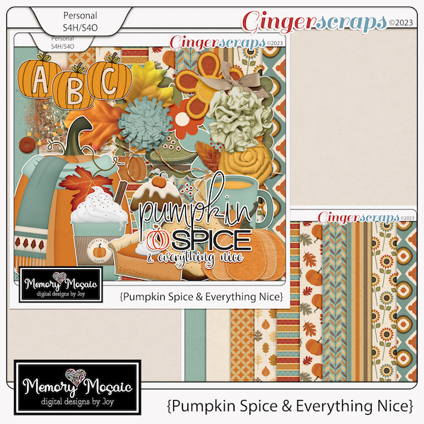 Pumpkin Spice & Everything Nice Mini Kit by Memory Mosaic