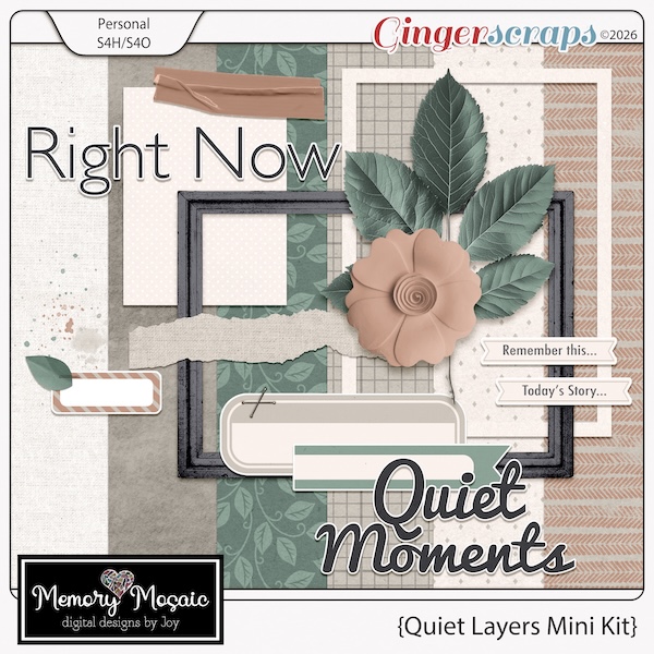 Quiet Layers Mini Kit by Memory Mosaic