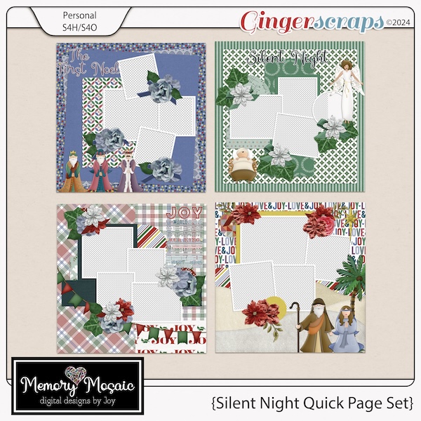 Silent Night Quick Page Set by Memory Mosaic