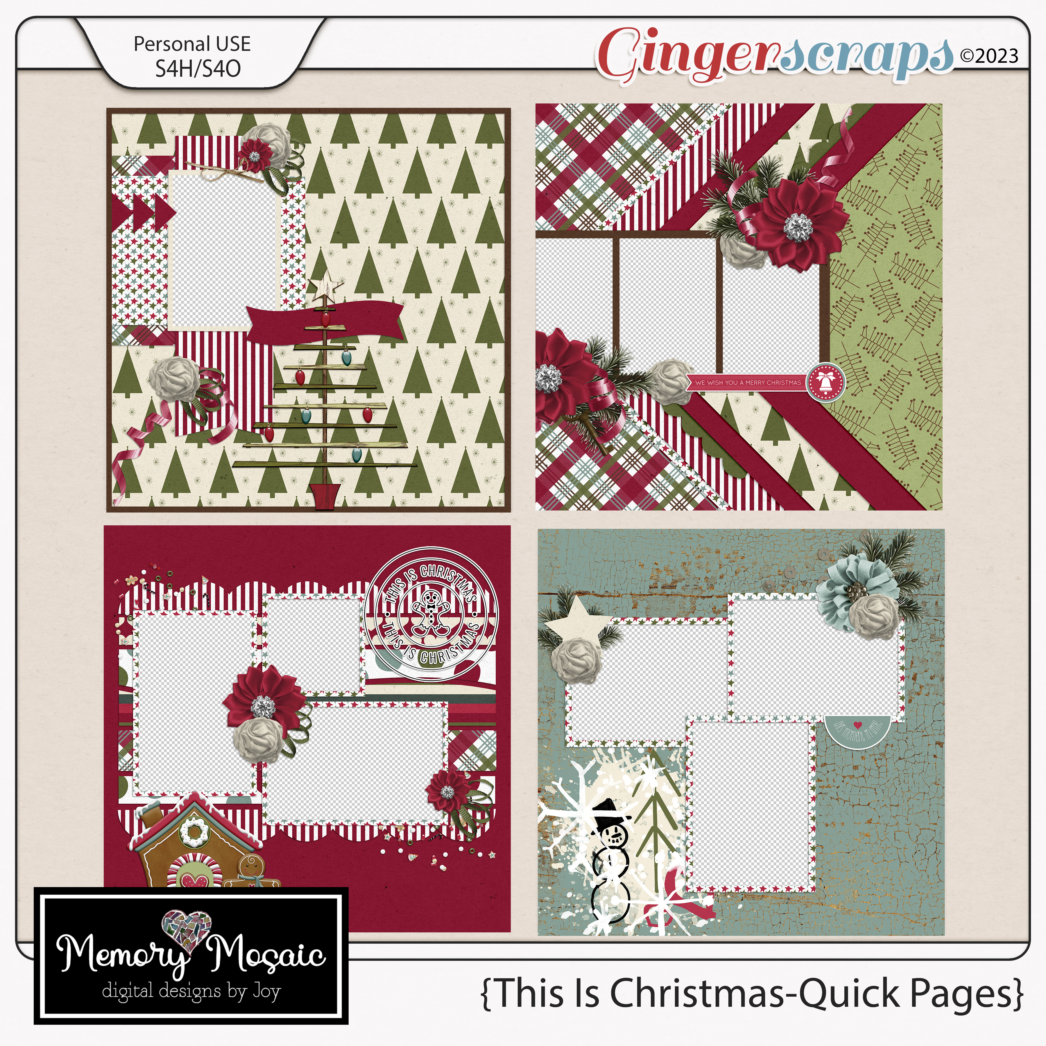This Is Christmas Quick Page Set by Memory Mosaic