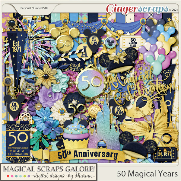 50 Magical Years (page kit)