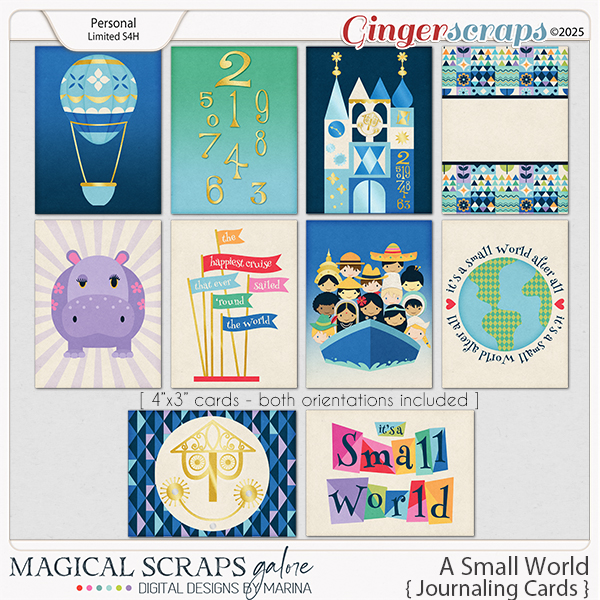 A Small World (journaling cards)