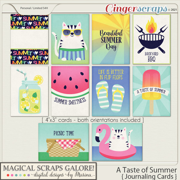 A Taste of Summer (journaling cards)