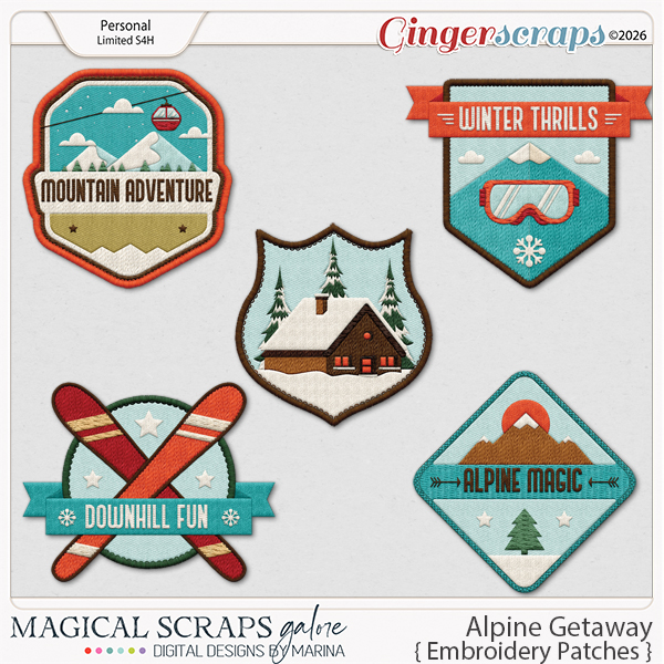 Alpine Getaway (embroidery patches)