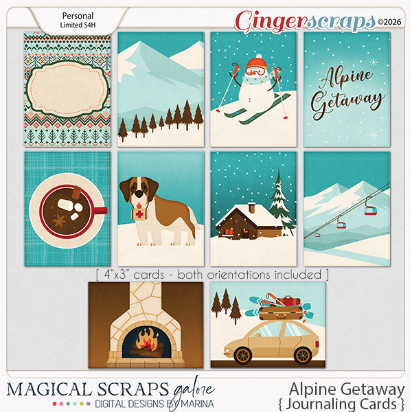 Alpine Getaway (journaling cards)