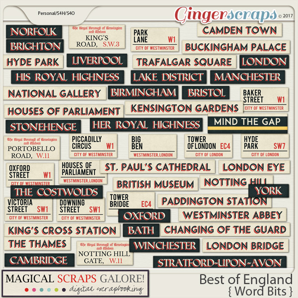 Best of England (word bits)