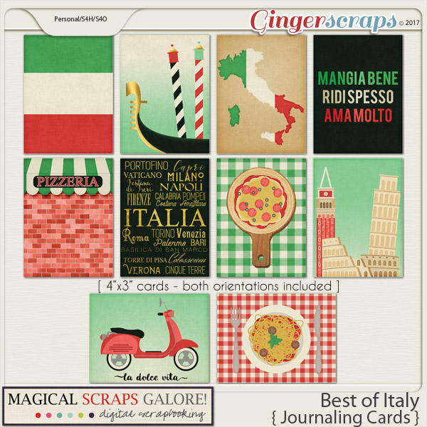 Best of Italy (journaling cards)