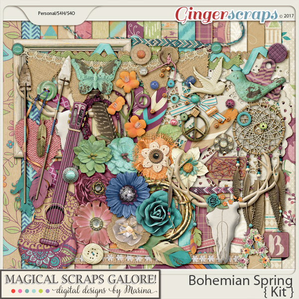 Bohemian Spring (page kit)