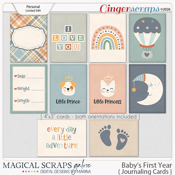 Baby's First Year (journaling cards)