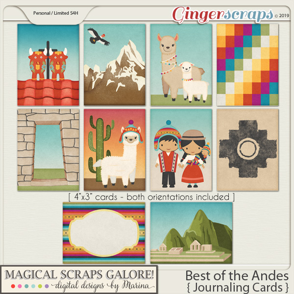 Best of the Andes (journaling cards)