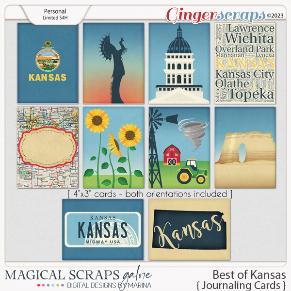Best of Kansas (journaling cards)