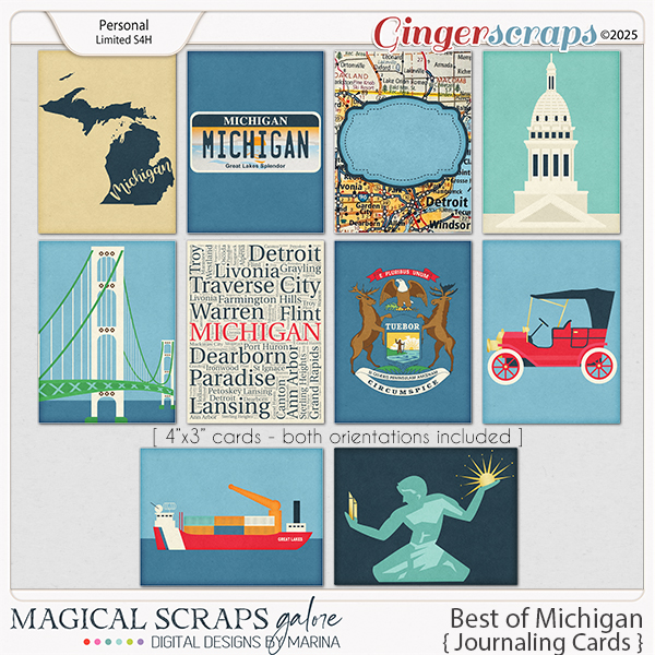 Best of Michigan (journaling cards)