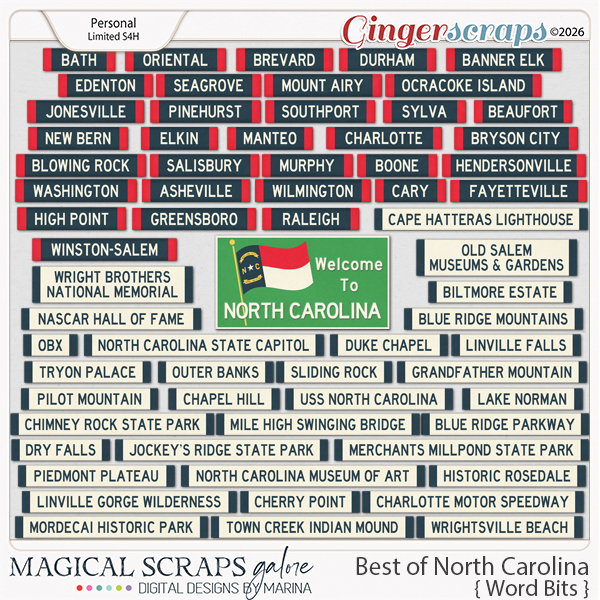 Best of North Carolina (word bits)