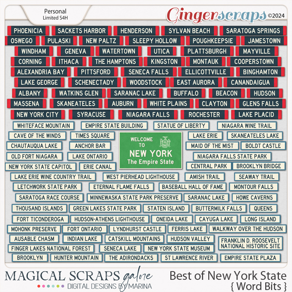 Best of New York State (word bits)